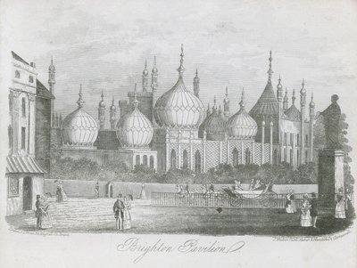 Vista generale del Brighton Pavilion da J.T. Wood